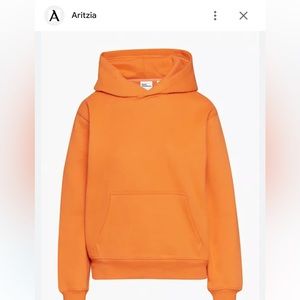 ARITZIA burnt orange perfect hoodie size L